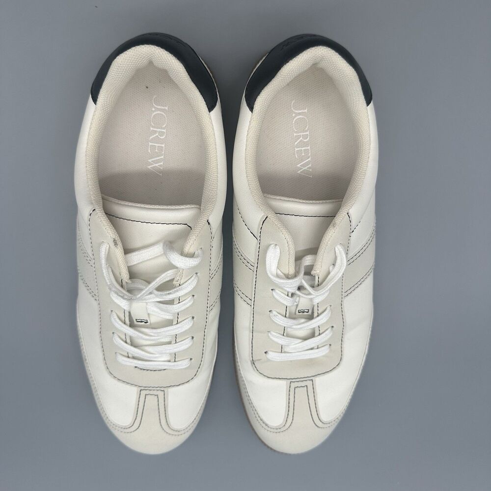 J.Crew Womens Field Sneakers White Beige US Size 9.5 9H Casual Sneakers - Picture 6 of 8